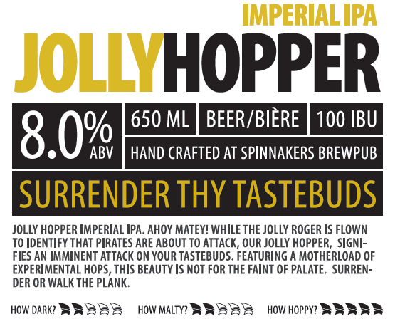 Spinnakers Jolly Hopper Imperial IPA