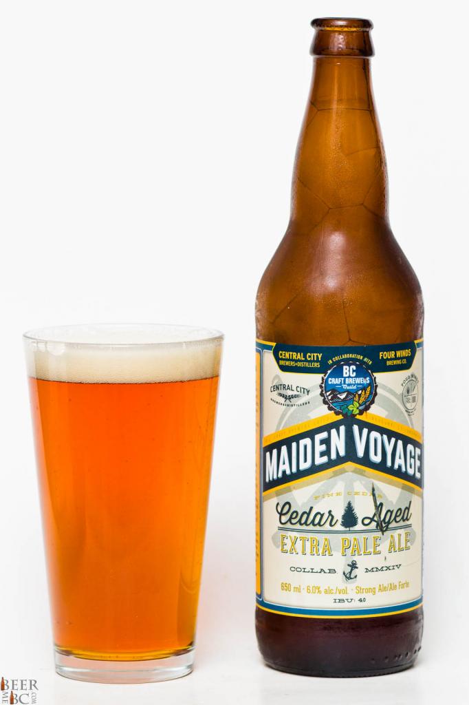 Maiden Voyage, BC Craft Brewers Guild Collaboration Cedar Aged Pale Ale Review