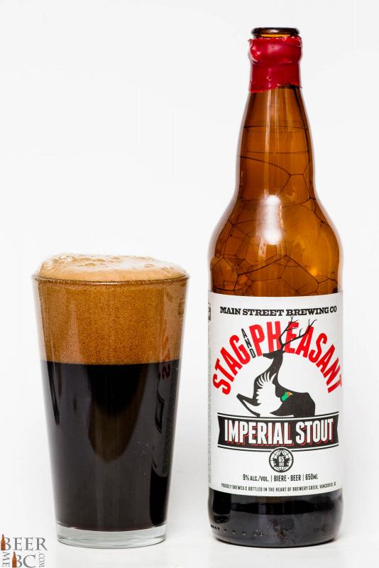 Main Street Brewing Stag & Pheasant Imperial Stout Review
