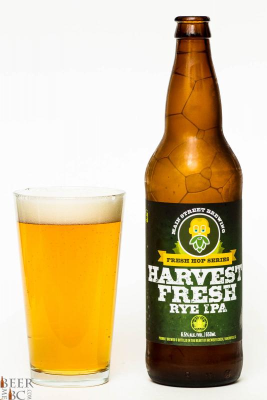 Main Street Brewing Harvest Fresh Rye IPA Review