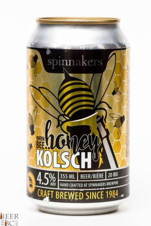 Spinnakers Brewery Queen Bee Honey Kolsch