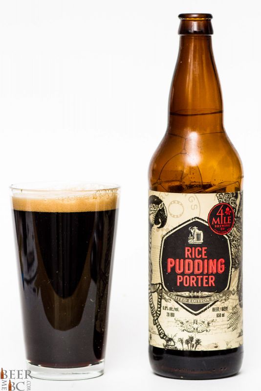 4 Mile Brewing Rice Pudding Porter Review