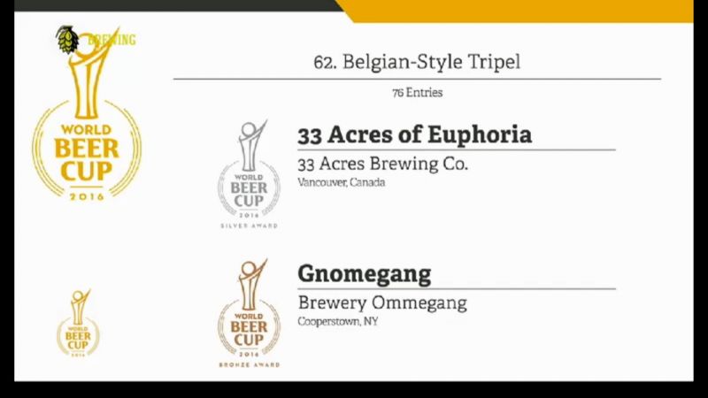 33 Acres of Euphoria World Beer Cup