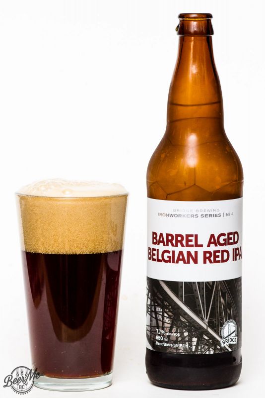 Bridge Brewing barrel Aged Belgian Red IPA Review