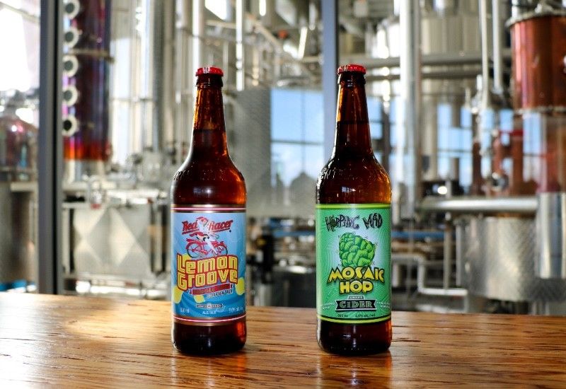 Central City Brewing New Hopping Mad Cider and Red Racer Lemon Groove