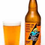 Riot Brewing - Sorry We Took So Long Saison Review