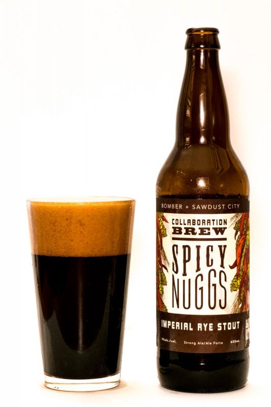 Bomber Brewing Sawdust City Brewing Spicy Nuggs Imperial Rye Stout